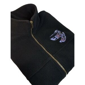 Northwest Fleece Vest Men's M Black Warm Cozy